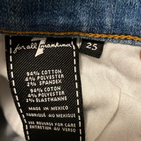 7 For All Mankind Womens Edie Jean with Frayed Hem - Picture 11 of 11